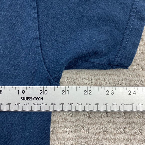 Vintage Y2K Shirt Adult Men Large L Navy Blue King of Unfinished Projects Tee - Picture 7 of 11